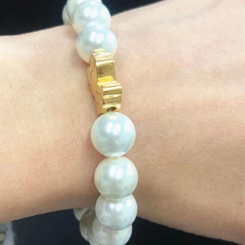 ask for Bear Catalog fashion Women Stainless Steel Natural Pearl freshwater Jewelry Joyeria Gift Bangle bracelet Design touses