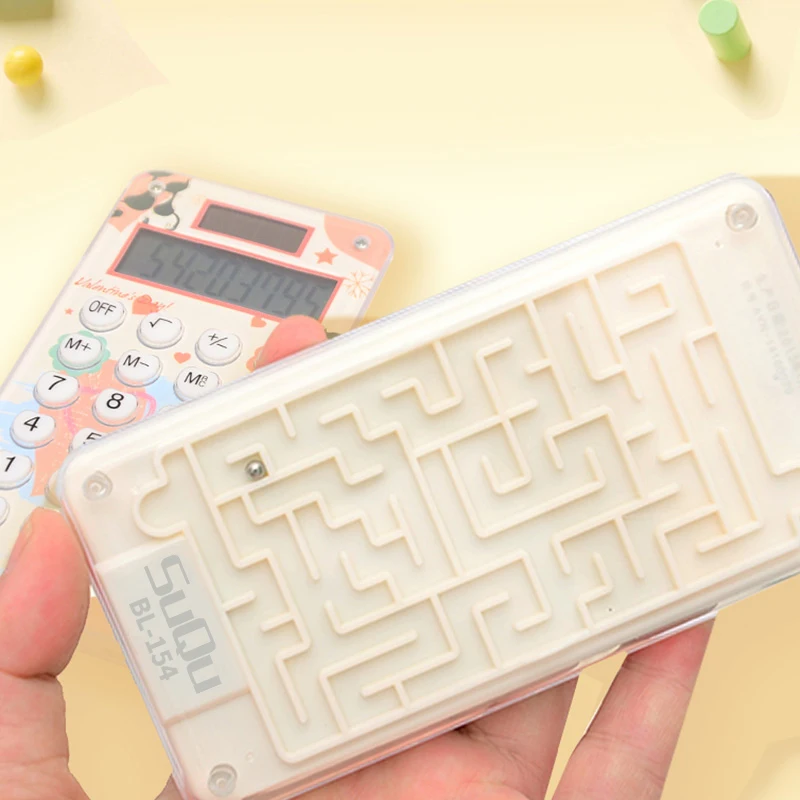 Продвижение мини портативный милый маленький калькулятор 12 бит экран дисплей Kawaii солнечной энергии маленькой