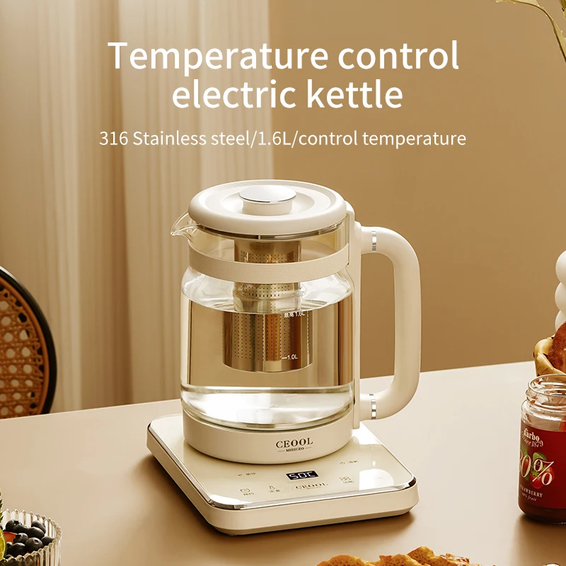 Boil Dry Protection Multi Function Health Pot 1.6l Electric Kettle Temparate Control Kettle Home Appliance%