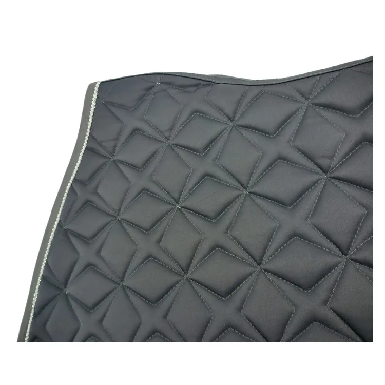 High Quality Luxury Custom Satin Fabric All Purpose Horse Riding Equestrian Equipment English Western Saddle Pad Jumping