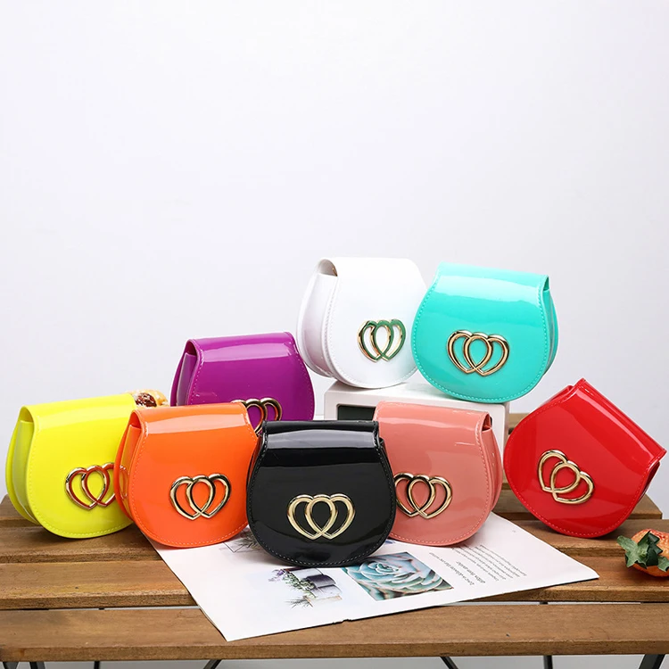 Wholesale Cheapest fashion Girls PVC Purse Kids Handbags Shoulder messenger Tote Bags