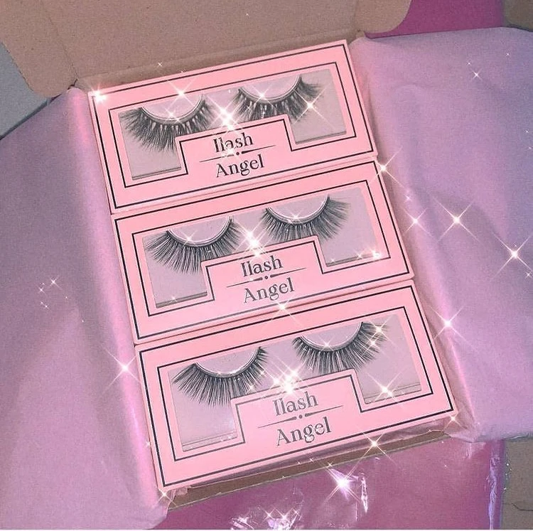 100% Real Fur Strip Lash mink lashes3d wholesale vendor 25mm Natural Mink Lashes 3d Mink Eyelashes custom pink boxes logo