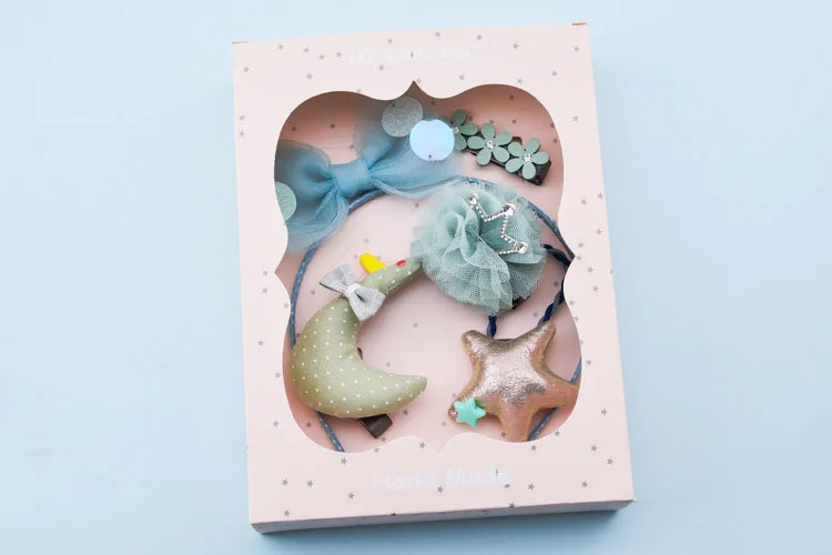 New cute children star-shaped hairpin headwear,diy handmade baby girls kids glitter sequin hair clip