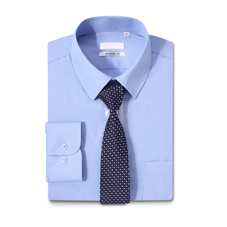 2020 Latest shirt designs for men high quality uniform shirt with tie, white shirt formal, mens dress shirts models