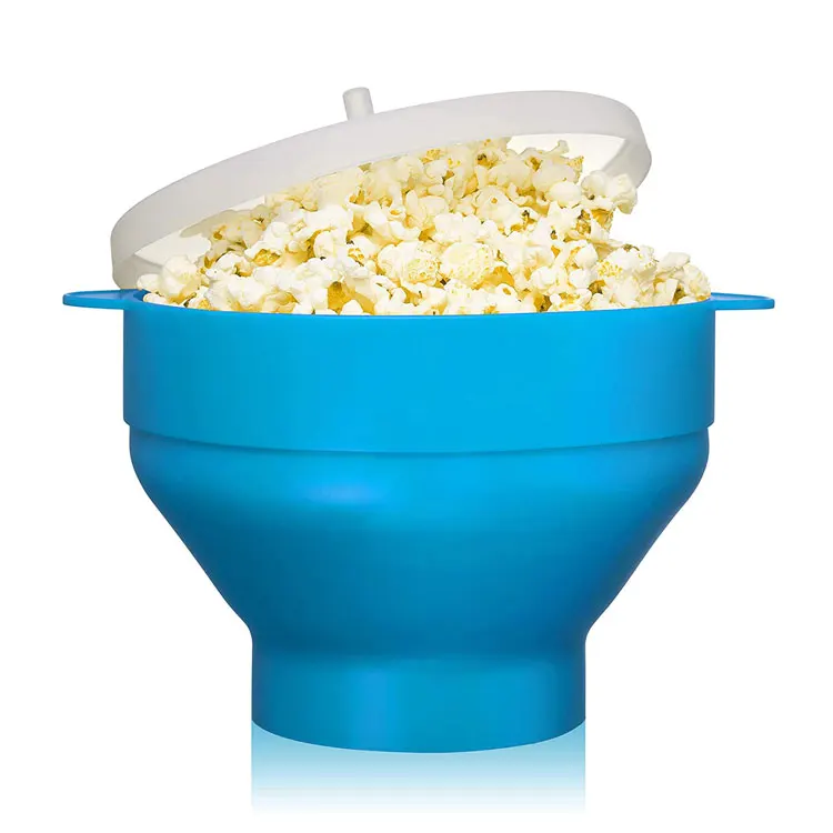 Microwave Hot Air Popcorn Maker Household Collapsible Popcorn Making Machines Silicone Popcorn Popper