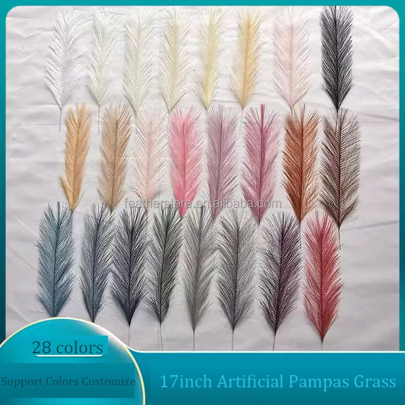 Carnival supplies Artificial pampas grass simulated feather wedding props reed hair wholesale