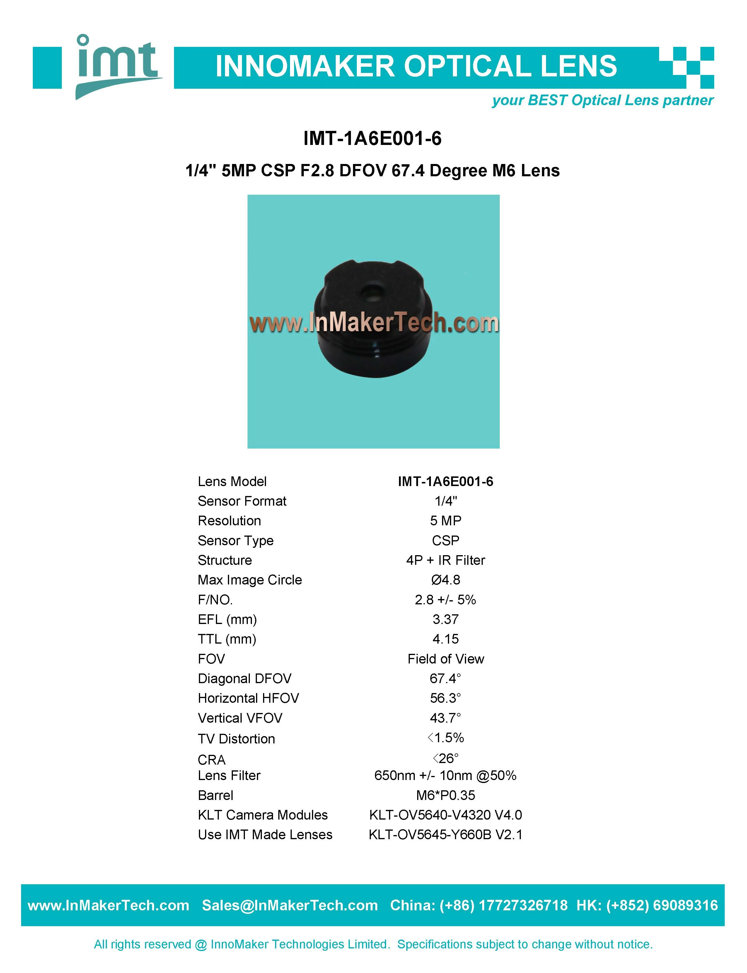 OmniVision OV5645 MIPI Interface Auto Focus 5MP Camera Module KLT-OV5645-Y660B V2.1