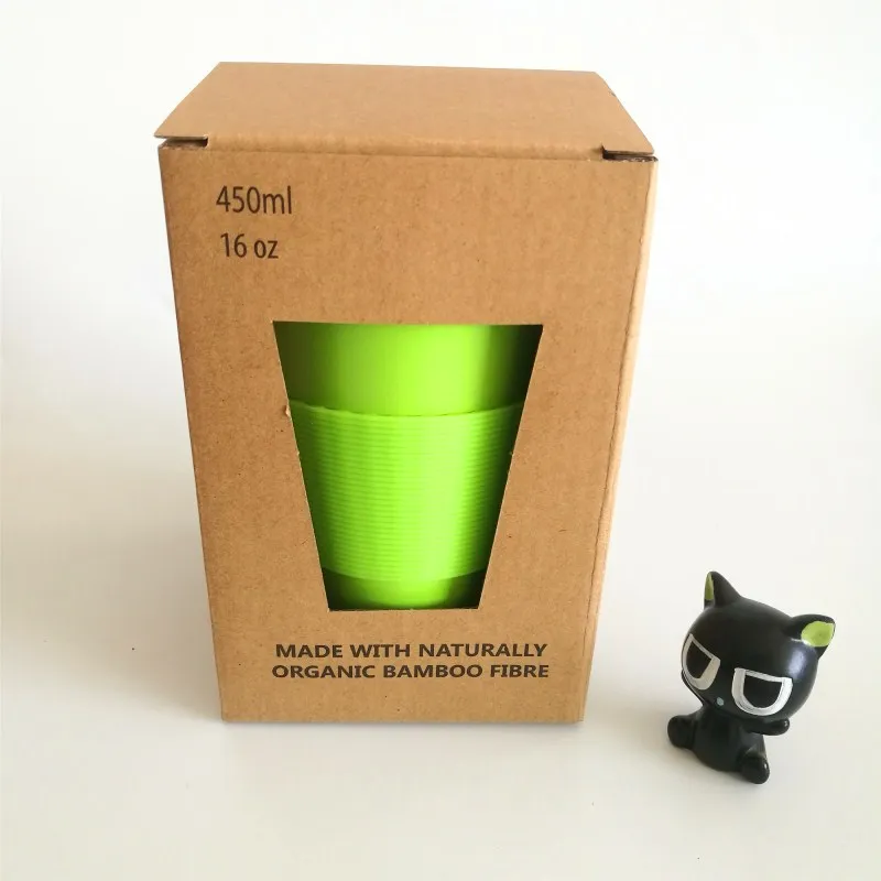 Biodegradable wheat straw Fiber Coffee Cup with Lid