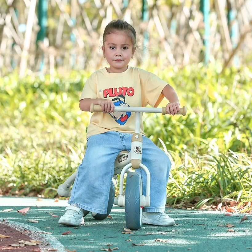 3 Wheel Ride on Car Kids Balance Bike Toy Children Bike Foldable for 2-6 Years Old Kids Tricycle Baby Walkers