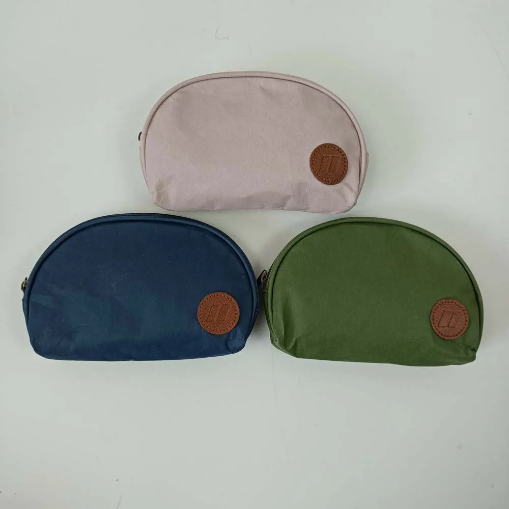 Kraft Paper Coin Purse Portable Kraft Paper Bags Reusable Washable Stationery Bag