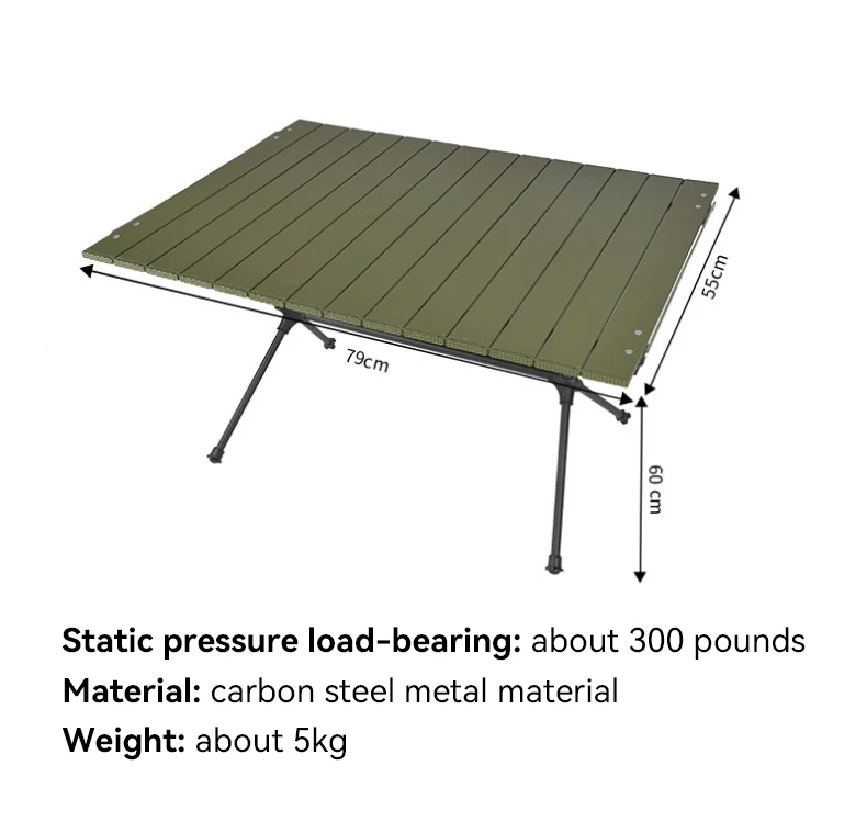 Modern aluminum alloy outdoor picnic table Factory wholesale aluminum alloy folding storage Portable picnic camping table