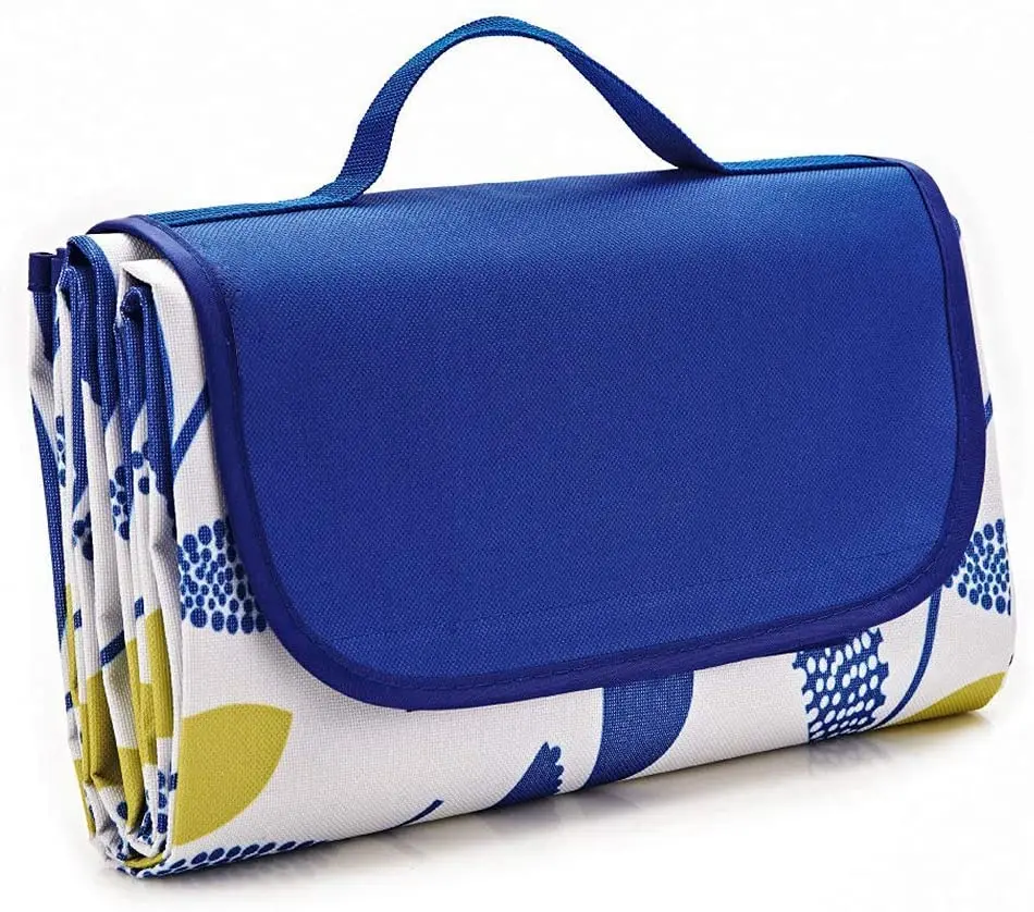 
200*200cm Extra Large Picnic Blankets Waterproof Sandproof Beach Mat for 4-7 Adults Portable Beach Blanket for Travel 