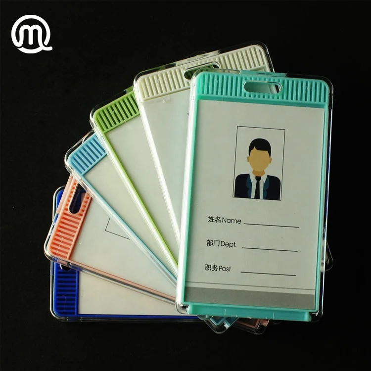 
Bright Backpack ID Tags for Student Identification Cards Business Card Size with Clear Window (Assorted Colors) 