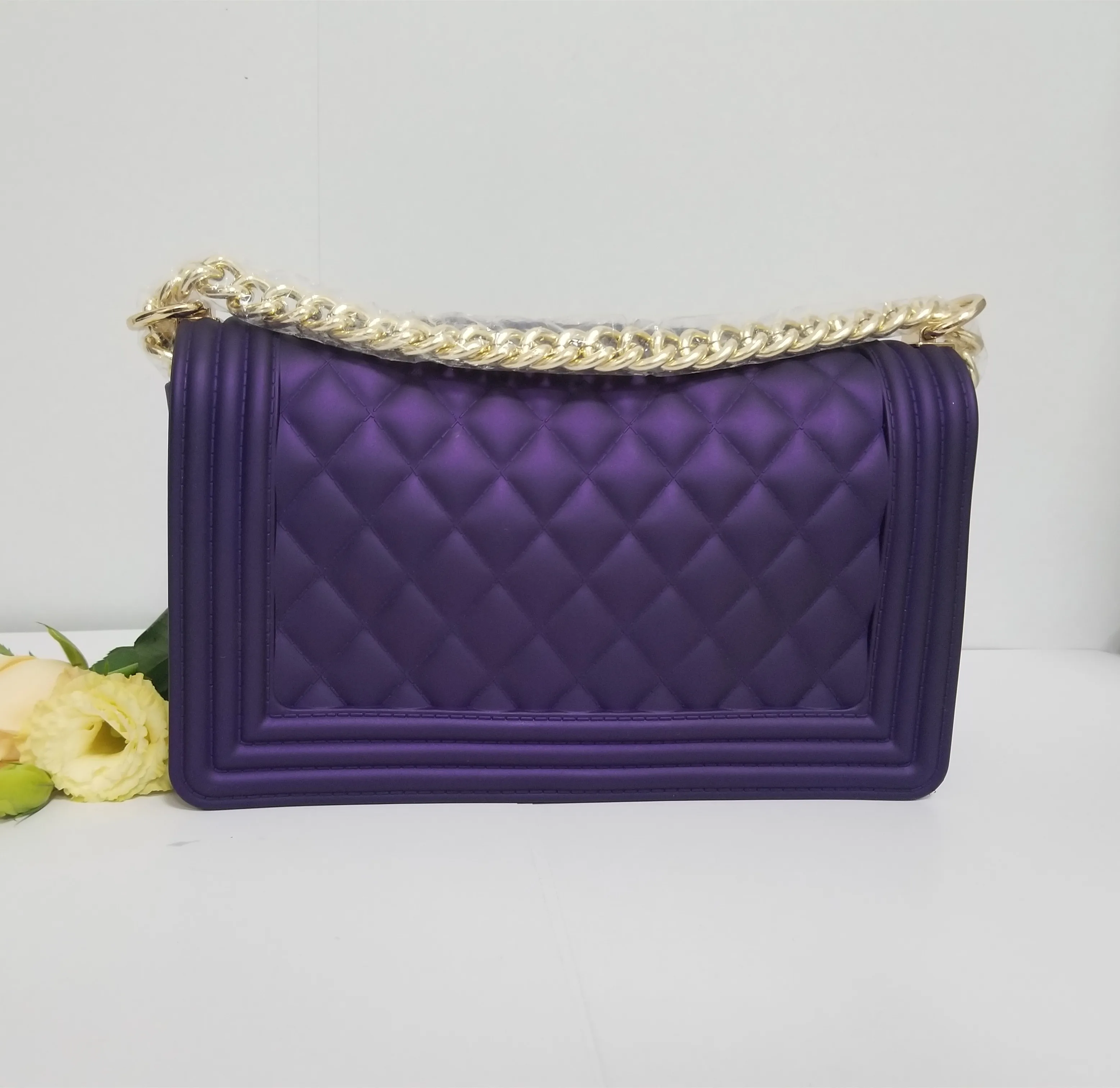 custom raccoon fox faux fur kids slide sandals Custom Women Fashion Fur Slides with purse set Jelly Bag flip flops