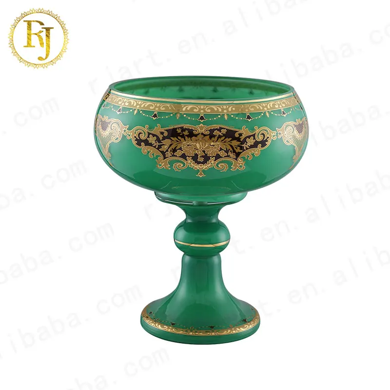 Ouzk Kazak Skidki Европейская тарелка с фруктами, креативное керамическое стекло с золотым узором, фарфоровые наборы посуды Chinni Posuda