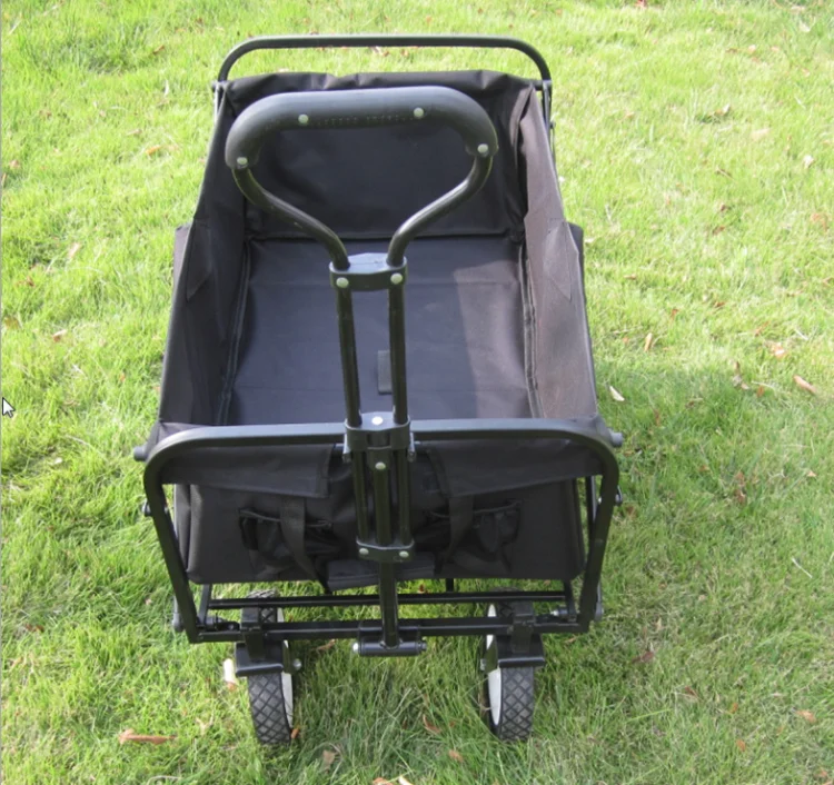 Outdoor Folding Beach Fishing Wagon Trolley Cart