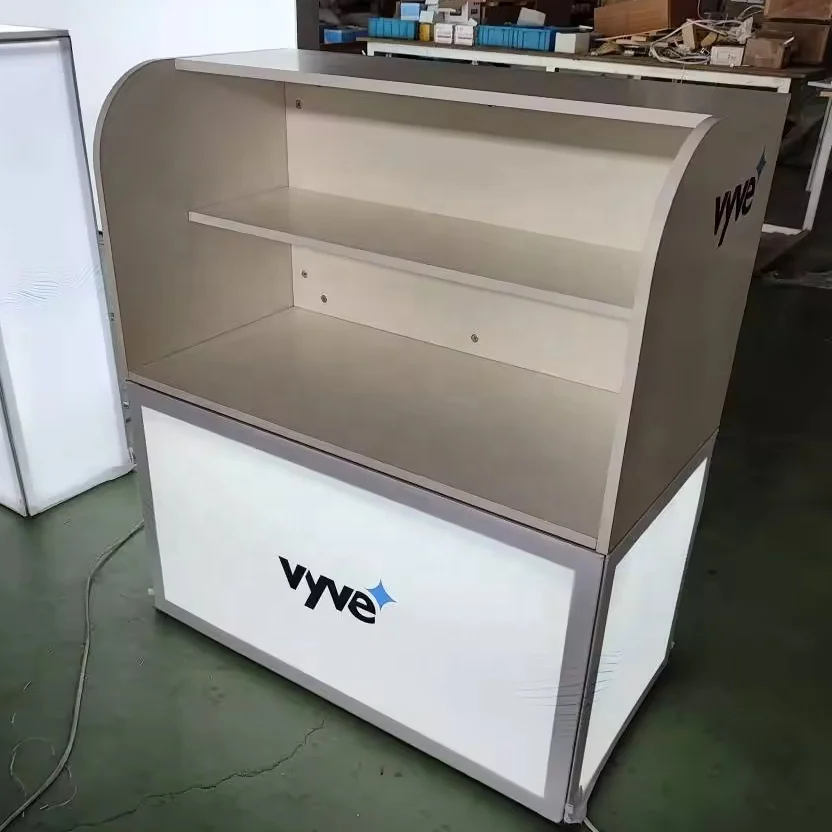 Customized Trade Show Table Counter Portable Jewelry Exhibition Display Cases For Trade Show