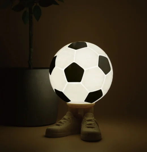 3D printing service PLA lighting LED fixtures Bedroom bedside basketball football light