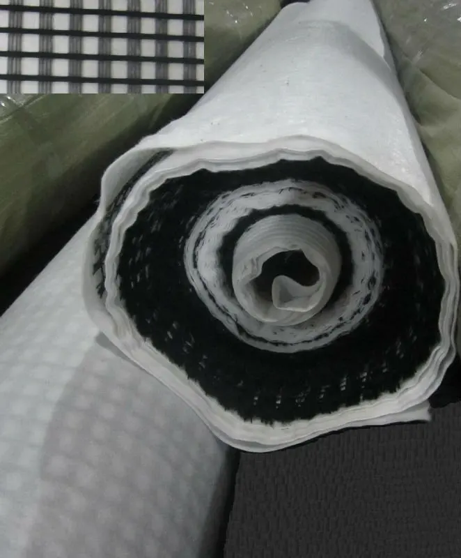 Geocomposite Supplier Composite Geogrid and geotextile  reinforcemet and drainage For Landfill