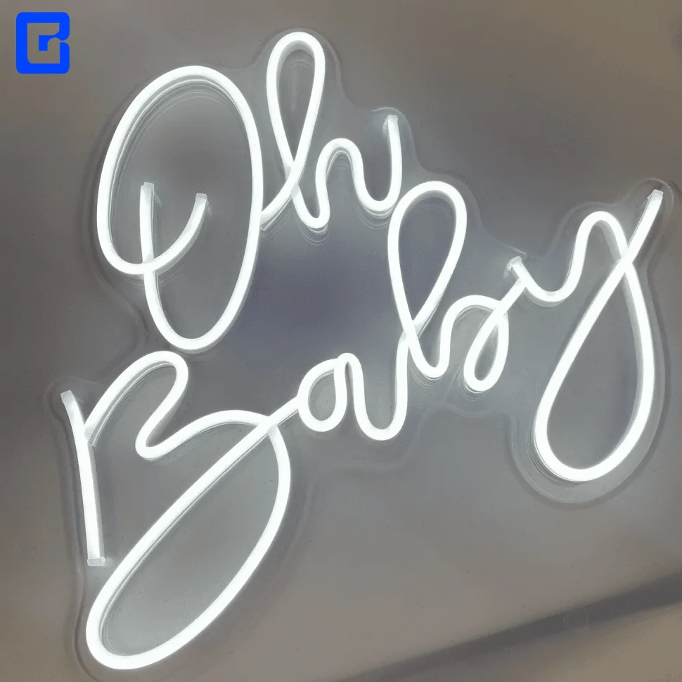 New arrival neon light signage neon sign letters oh baby neon sign