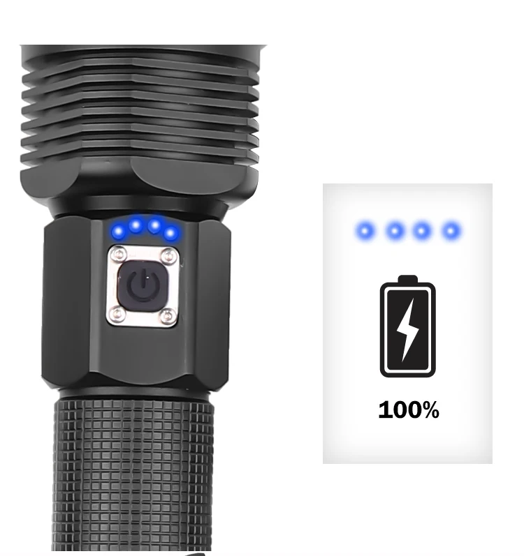 Горячая Распродажа фонарик мощный яркий XHP70 светодиодный USB Перезаряжаемый самый