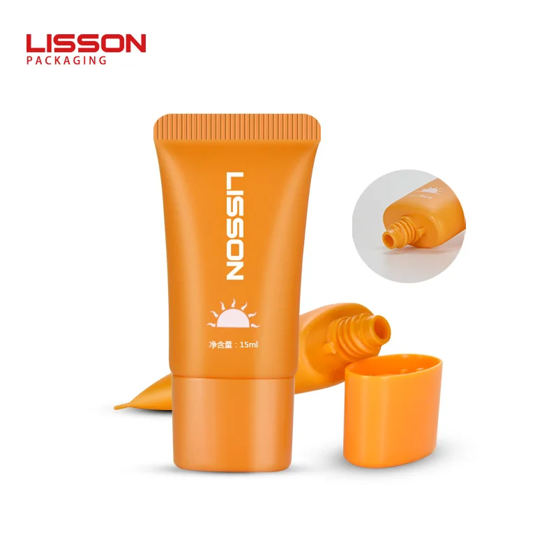 Professional Manufacturer Empty Oval Shaped Sunscreen BB Cream Tube Cosmetic Plastic PE Packaging Tubes for sunscreen cream