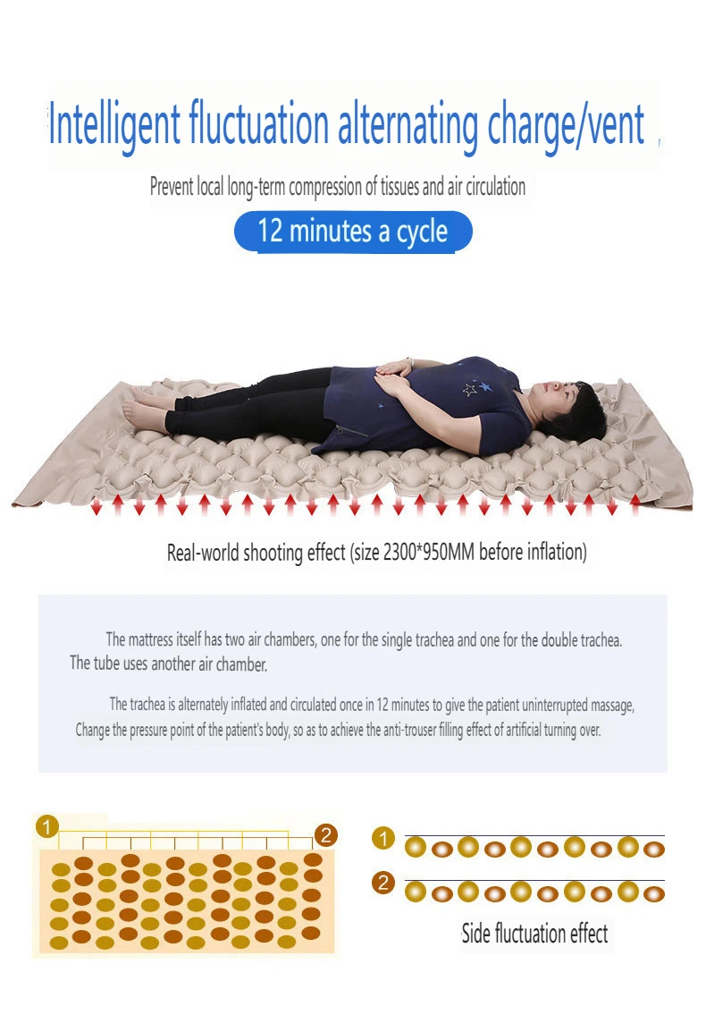 Medical Air Mattress Anti Bedsore Decubitus Alternating pressure Medical Bubble Air Mattress for Hospital Bed