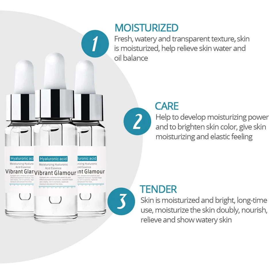 OEM Hyaluronic acid Serum is suitable for all skin hydrating, moisturizing, firming and anti-wrinkle faces