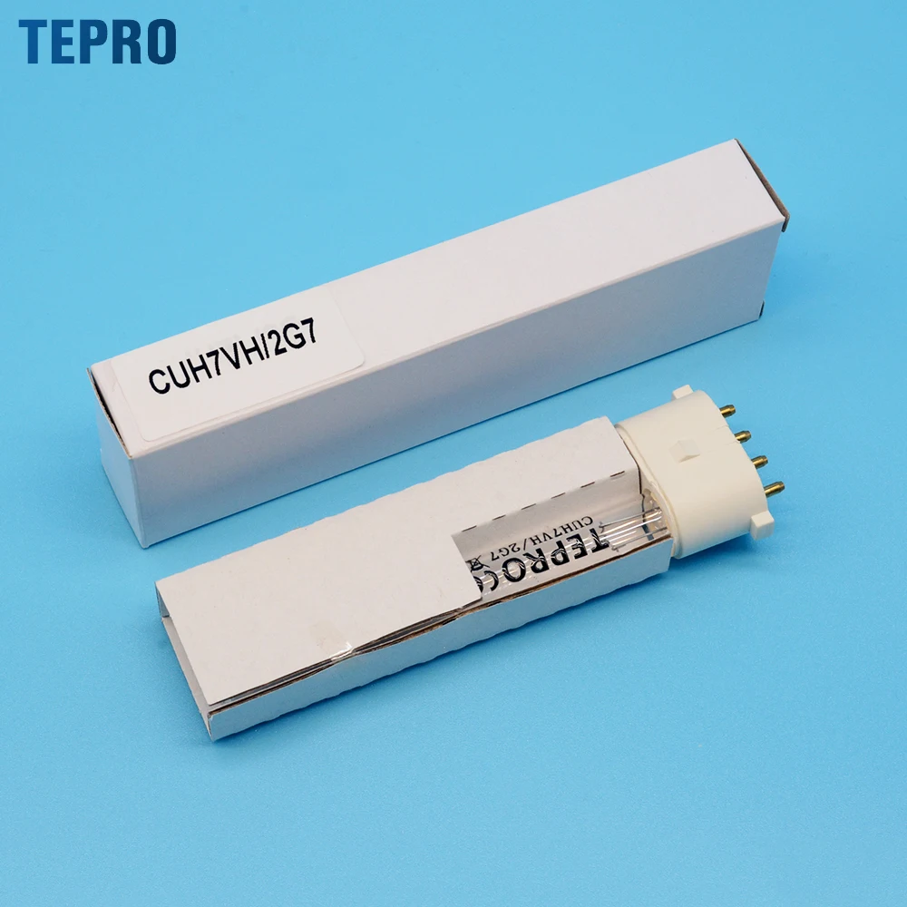 CUH7L/2G7 H Shape 115mm 12mm Quartz Glass Uv Germicidal Lamps 254nm 185nm Ozone Uvc Ultraviolet Light For Air Purification
