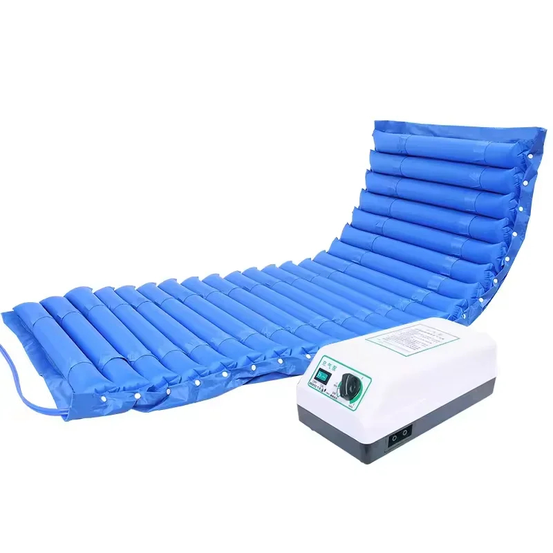 Inflatable medicated bubble anti-decubitus inflatable air mattress with pump for hospital bed