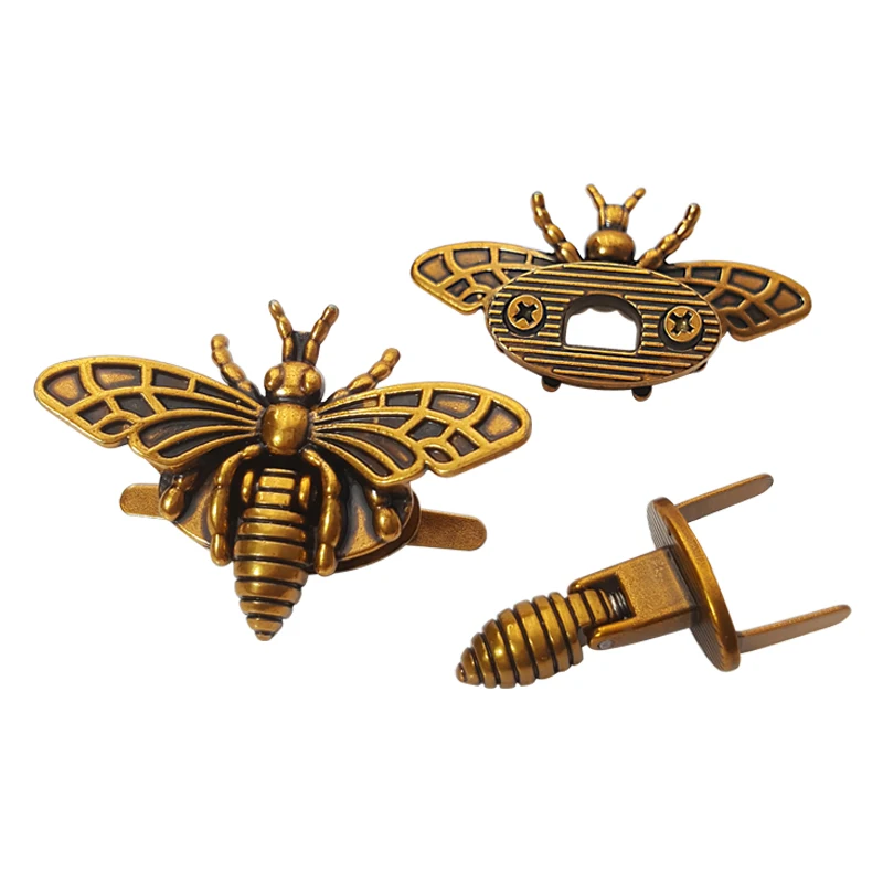 China manufacture bag twist lock popular design handbag twist lock handbag bee rotating lock