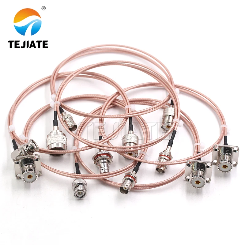 RF Coaxial Customizable UHF/M male to BNC male connectors for RG316 cable extension cable BNC to UHF