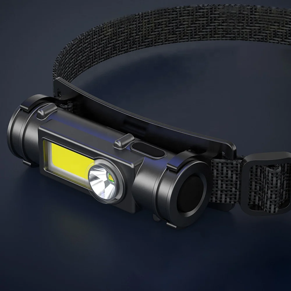LED Headlamp Flashlight Torch Camping Fishing Use Waterproof COB Headlamp XPE Headlight Indoor Outdoor Use
