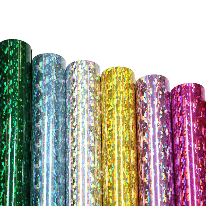 Chrome Laser Holographic Crack Permanent Vinyl Adhesive Sticker Craft Sheet