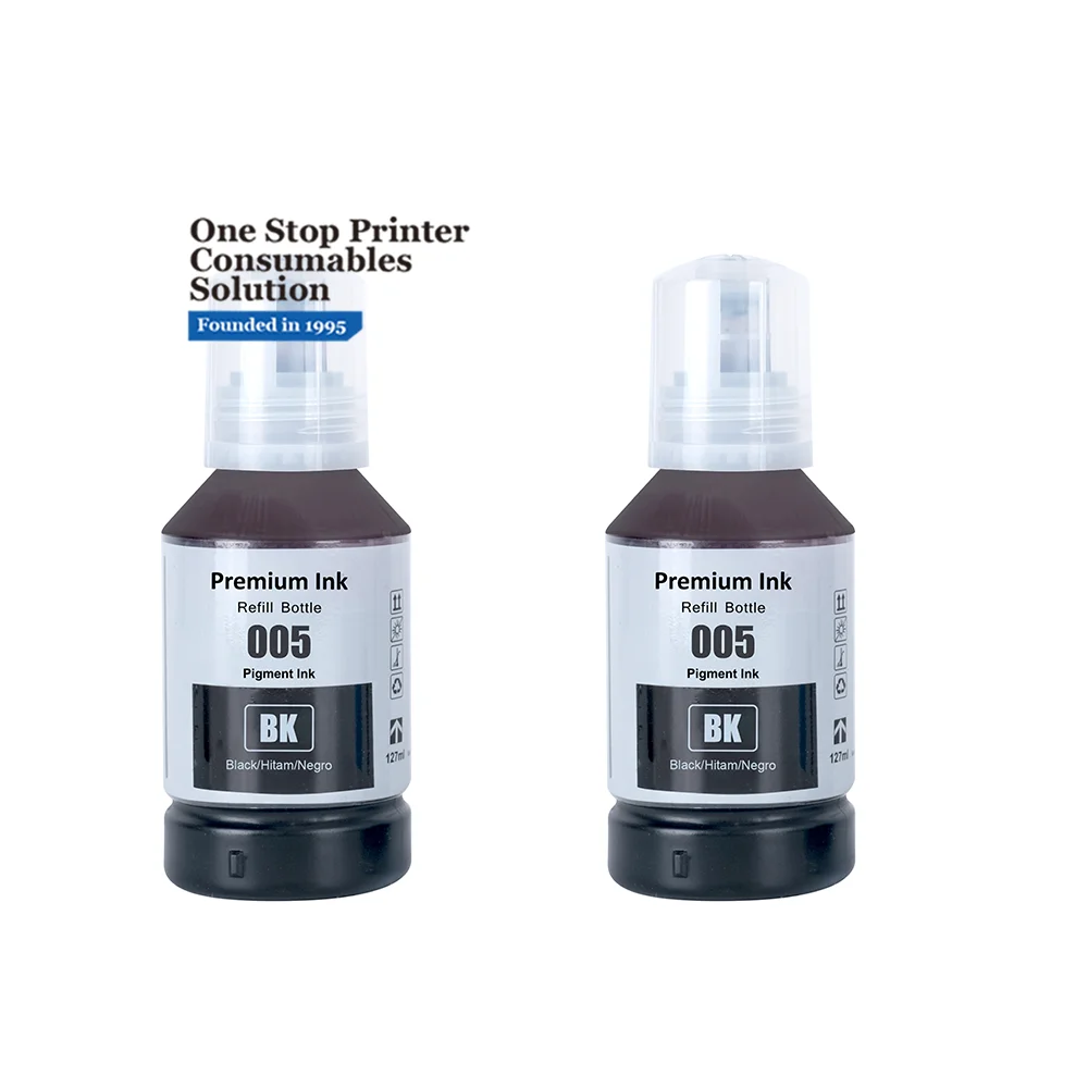 INK-POWER 005 Premium Black Compatible Bulk Bottle Water Based Refill Ink for Epson M1100 M3140 Printer
