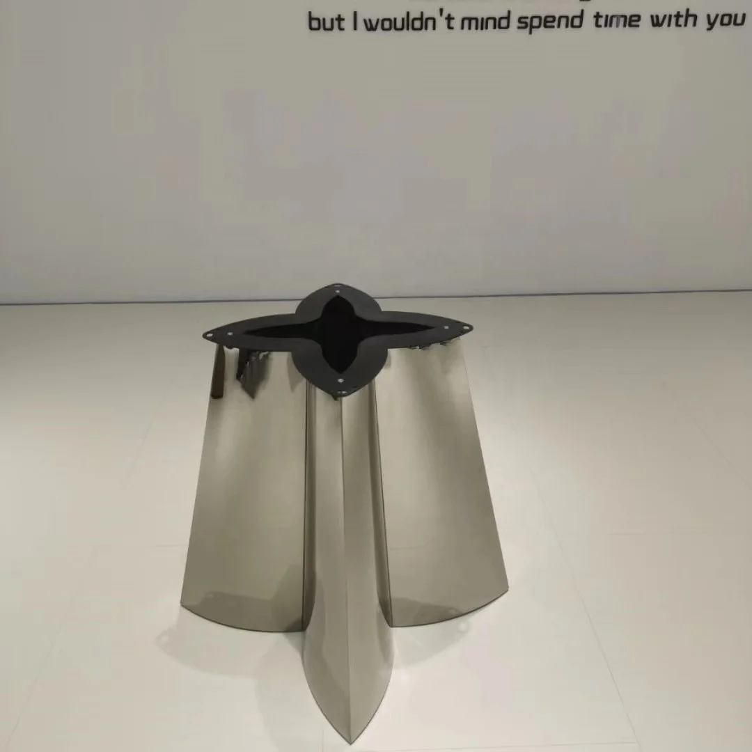 Table Base Marble Dining Table Adjustable Aluminum Brass Stainless Steel for Glass Chrome Cheap Folding Silver Gold Haida Copper