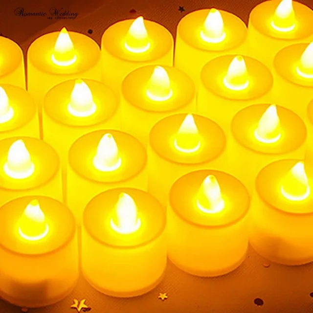 Wholesale mini Battery Operated Electric Flameless Plastic light Led Mini Candles Tea Light for Christmas party decor