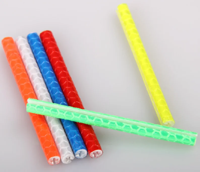 DIY Cycling Reflector Reflective Pipe Bicycle Bike Wheel Spokes Reflective Sticker Tube Warning