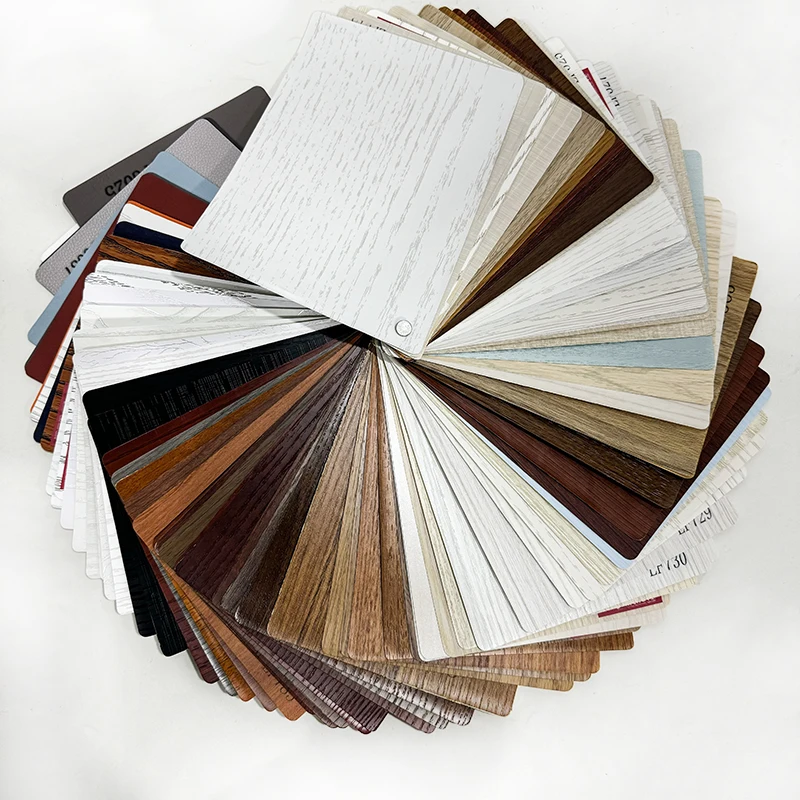 Factory Offer: 0.15mm Top-Quality Water-Based Matt Cherry Wood Grain Patterned PVC Film for Plywood Doors