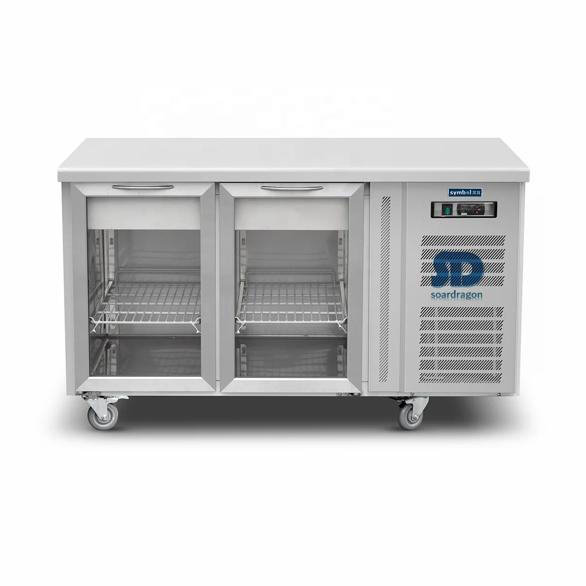 Soardragon S/S 3 door under counter bench refrigerator Freezer for kitchen use