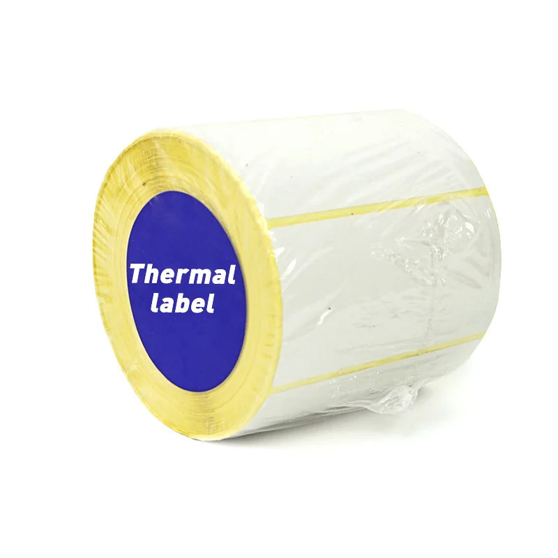 Customized Color Self Adhesive Direct Thermal Sticker Labels Shipping Sticker 4x6 Yellow Thermal Roll Label