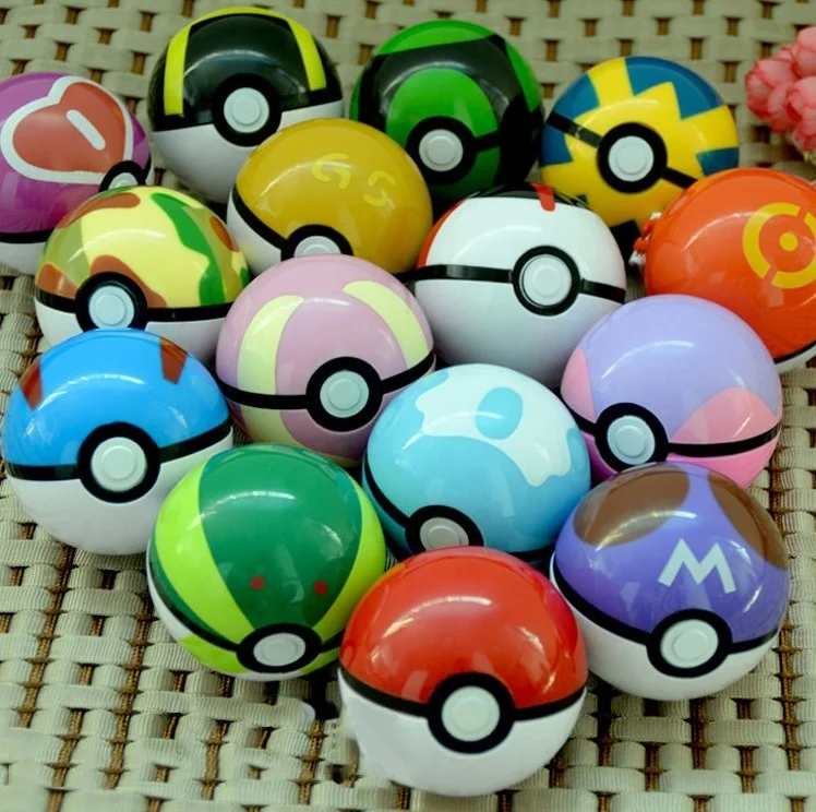 Cheap kid Mini Random Cute Model 3-7cm Action Cartoon Anime Pikachu Figure Pocket Monster 7cm ball Pokemon Toys