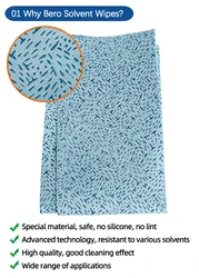 Top Quality Manufacturer Wholesale Meltblown Nonwoven Industrial Cleaning Solvent Wipes Cleaning Cloth Wipe