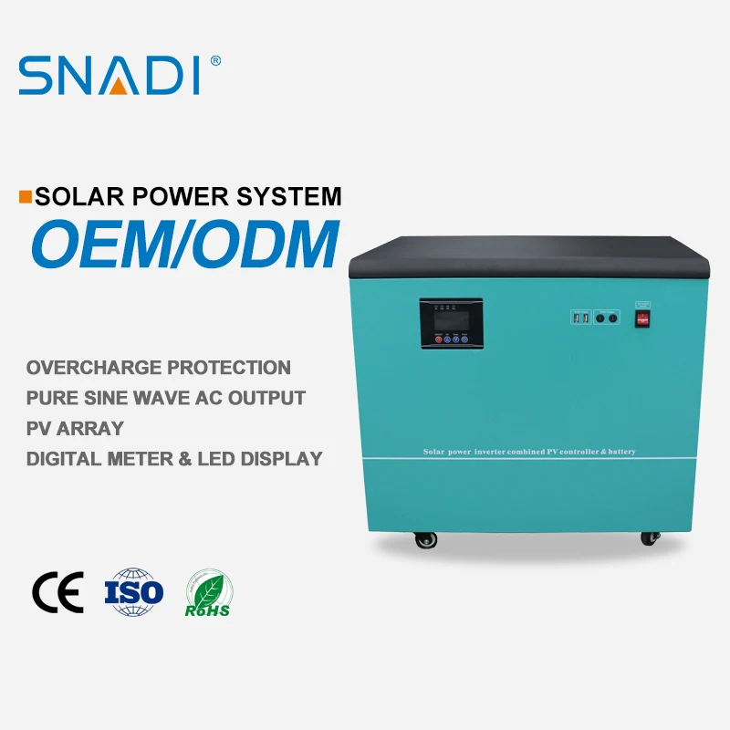 1KW 2KW 3KW Complete Solar Kit House using LifePO4 outdoor lithium battery portable home solar generator