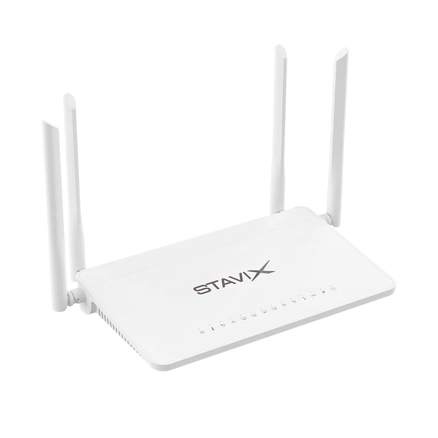 Stavix FTTH EPON ONU with CATV Bridge Modem 4ge 1pots USB WPS 1200 AC Wifi XPON Wifi TV GPON PON ONT