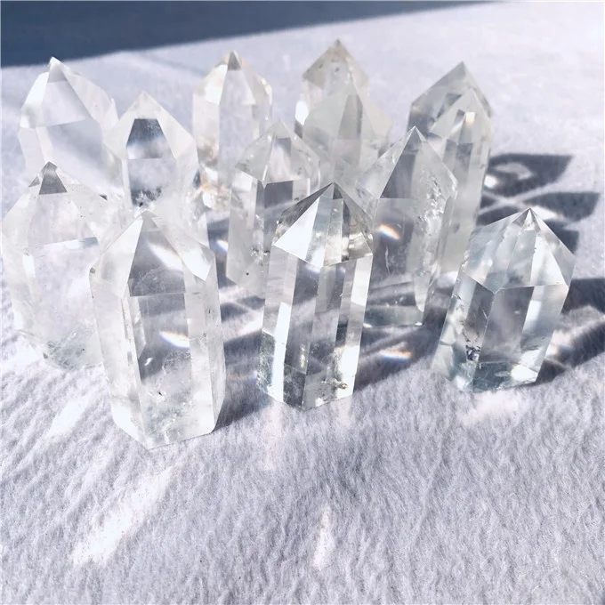 Natural rock quartz crystal Tower clear rock quartz crystal points energy crystal point