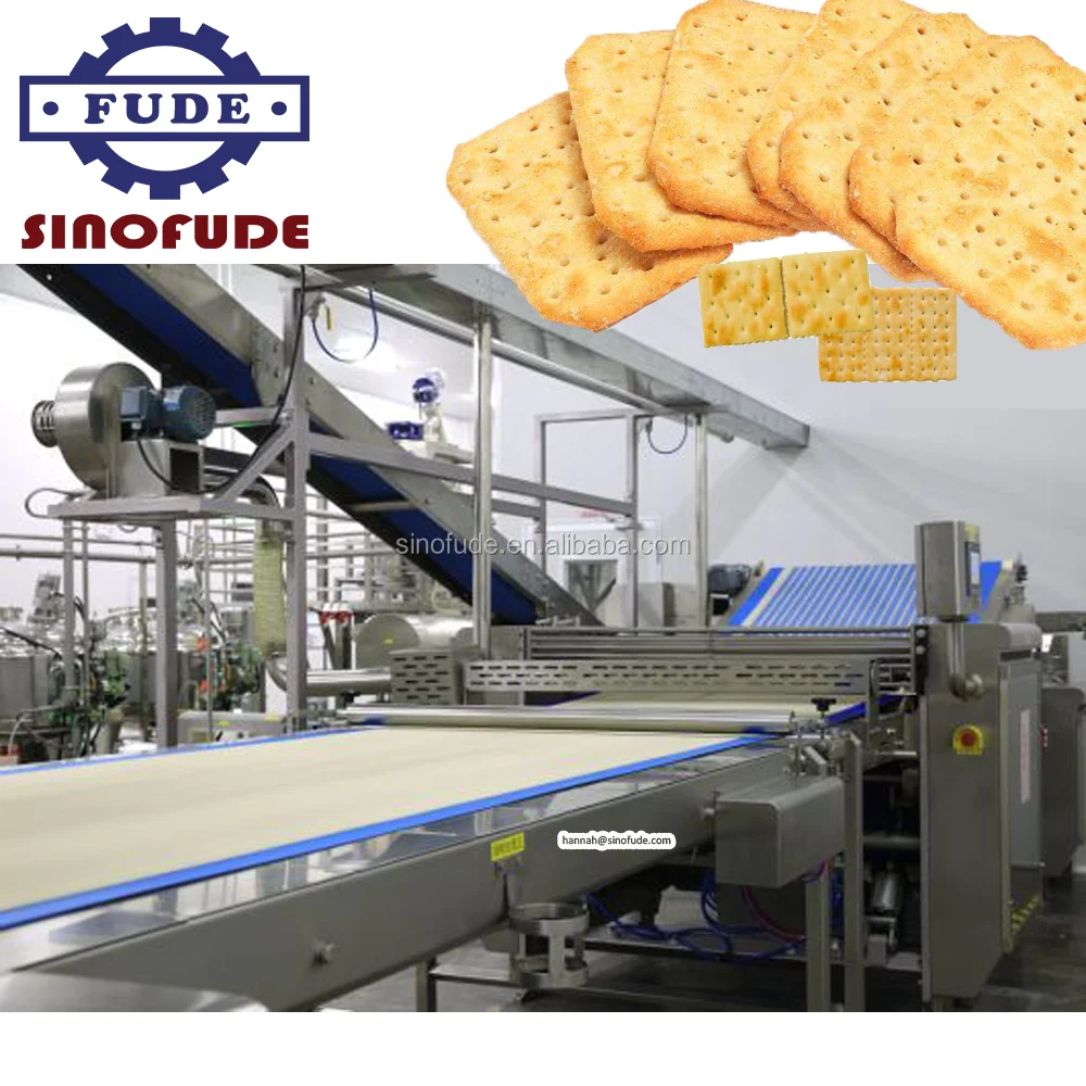 high quality full automatic delicious and popular biscuit making machine soft and hard cracker production line