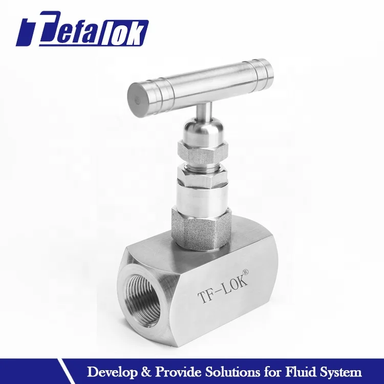 General Application SS316 Female Thread Needle Valve Stainless Steel Needle Valve Nitrogen Straight