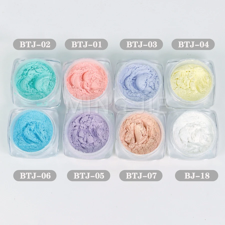 Nail Salon White Mother of Pearl Powder Glitter Mirror Nail Mermaid Chrome Nail Eyeshadow Pigment