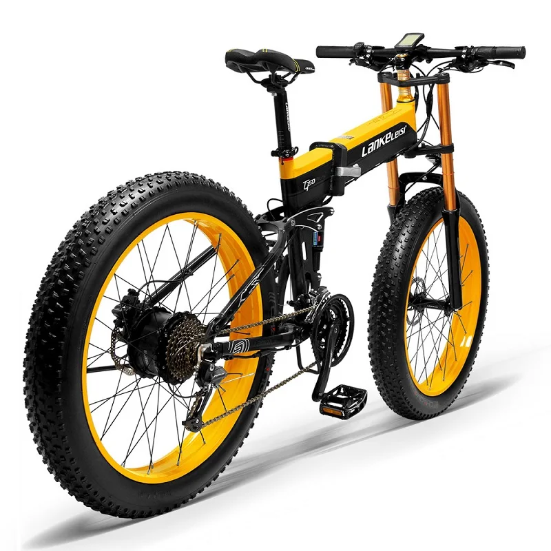 26 inch fat tires Snow bike 27 speed Mountain EBike Road Electric Bicycle 48V 13AH 26*4.0 fat tire snow bike